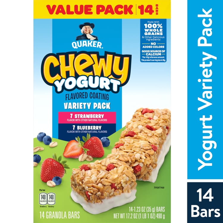 Quaker Chewy Yogurt Granola Bars, Variety