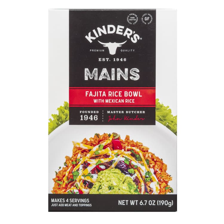 Kinder'S Mains Fajita Rice Bowl With Mexican Rice