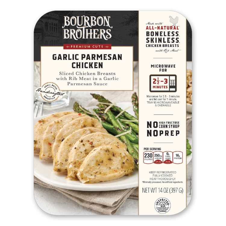 Bourbon Brothers Sliced Garlic Parmesan Chicken