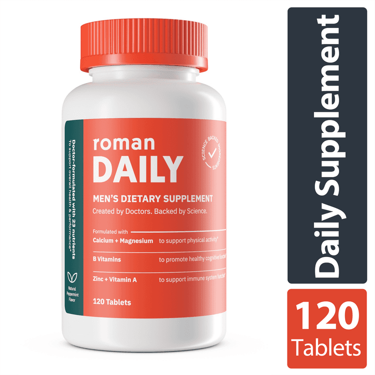 Roman Daily Natural Peppermint Flavor Men'S Dietary Supplement