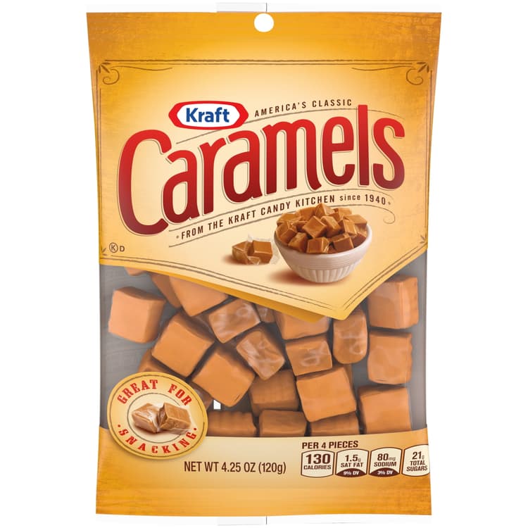 Kraft Caramels Individually Wrapped Candy Squares