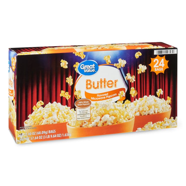 Great Value Butter Microwave Popcorn