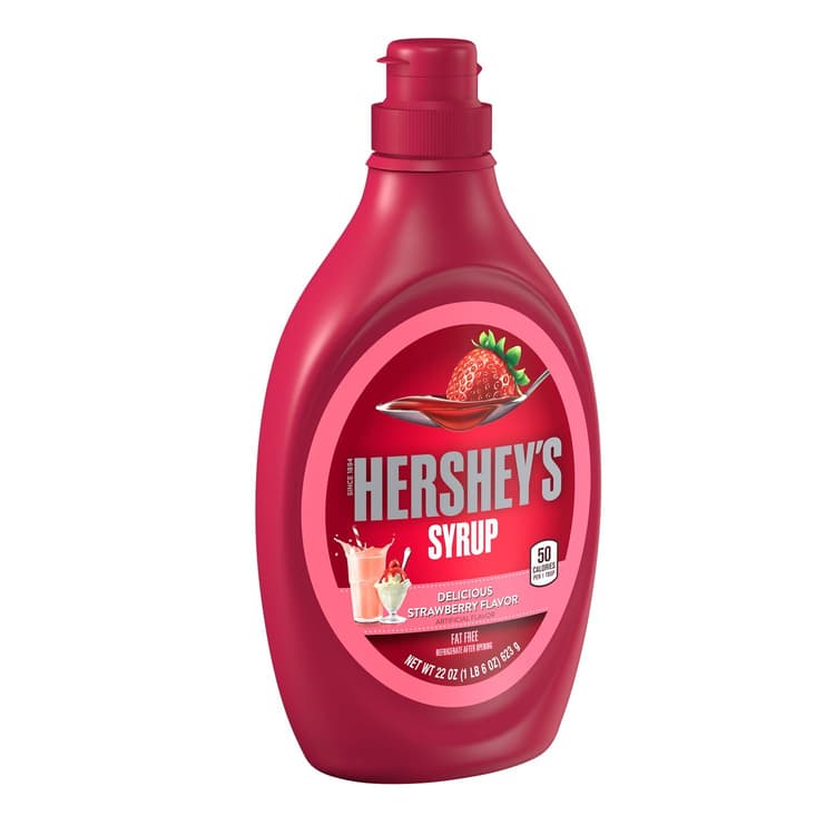 Hershey'S, Strawberry Flavored Syrup, Fat And Gluten Free
