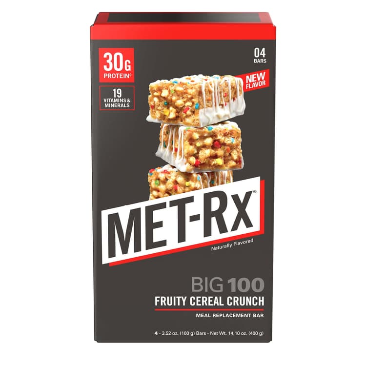 Met-Rx Big 100 Protein Bar, Fruity Cereal Crunch, Protein