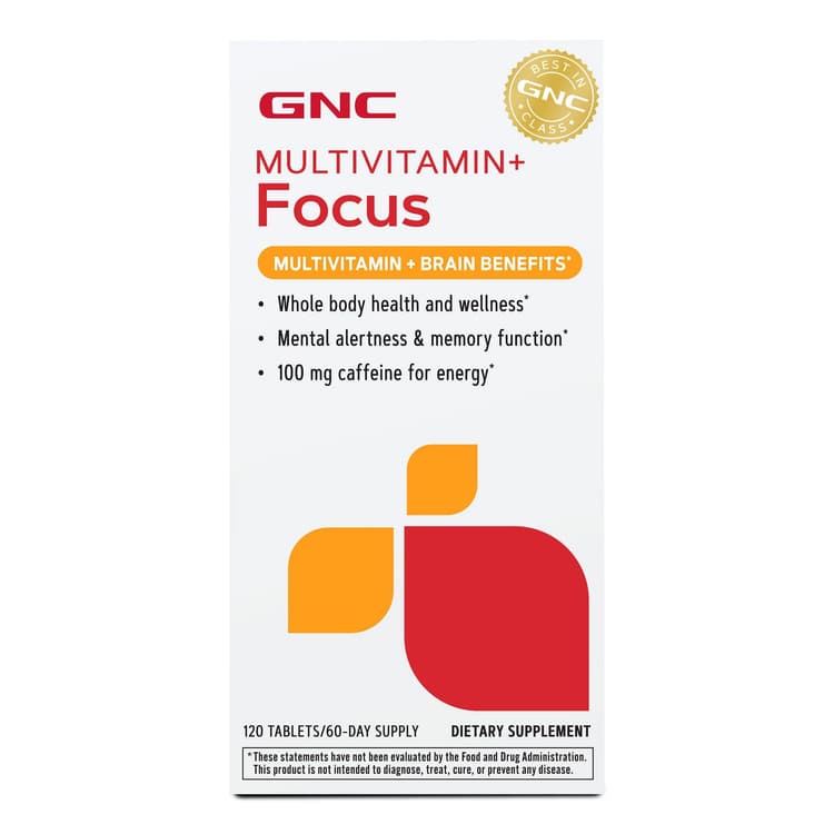 Gnc Multivitamin + Focus, Complete Multivitamin And Multimineral Plus Brain Health Benefits