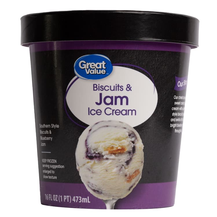 Great Value Biscuits And Jam Ice Cream