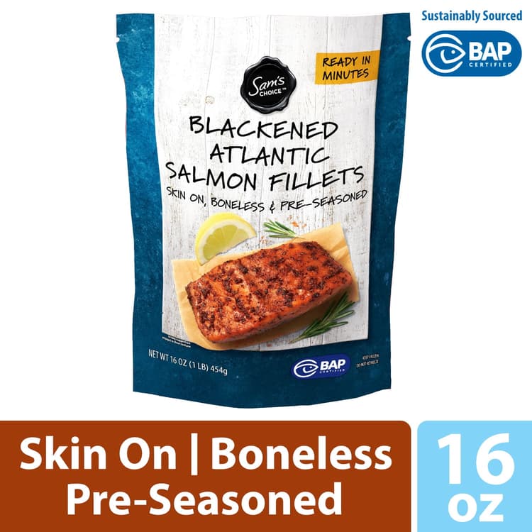 Sam'S Choice Atlantic Salmon Fillets Blackened Flavor