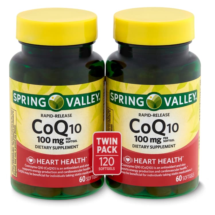 Spring Valley Rapid-Release Coq10 Dietary Supplement Twin Pack