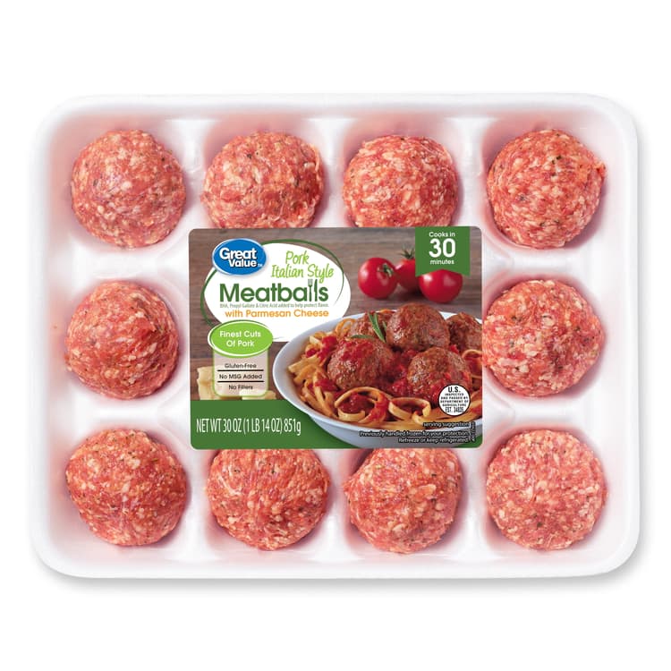 Great Value Italian Style Pork Meatballs