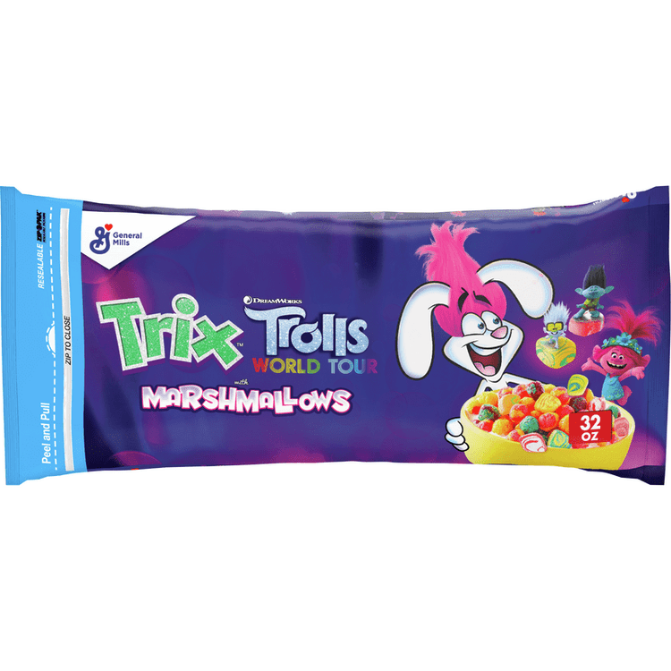 Trix Trolls With Marshmallows Breakfast Cereal