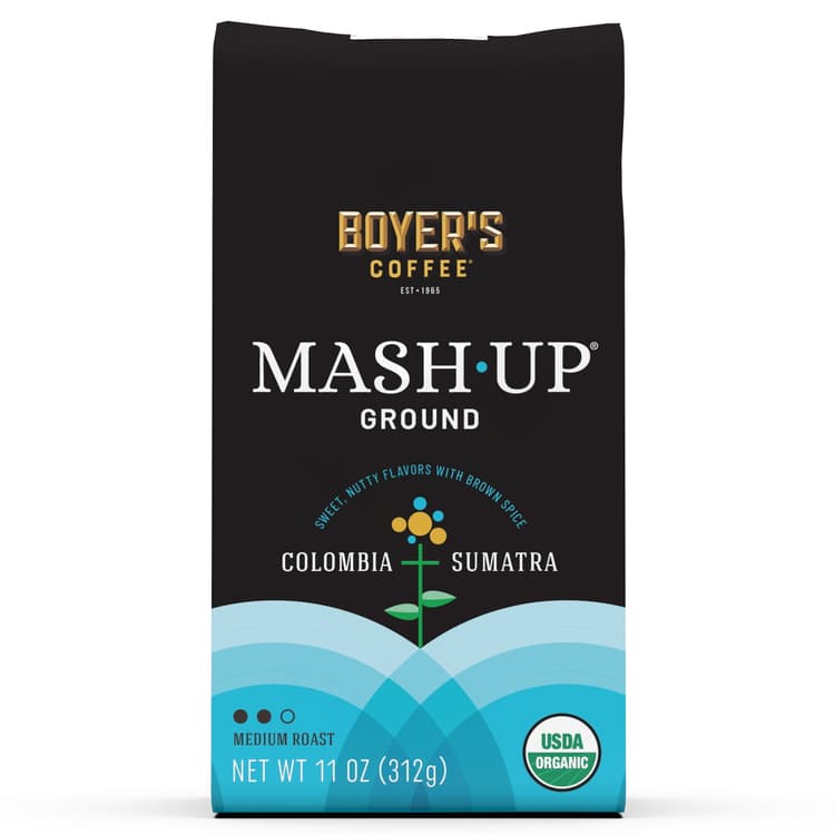 Mash-Up Organic Colombia Sumatra Blend, Ground Coffee, Medium Roast