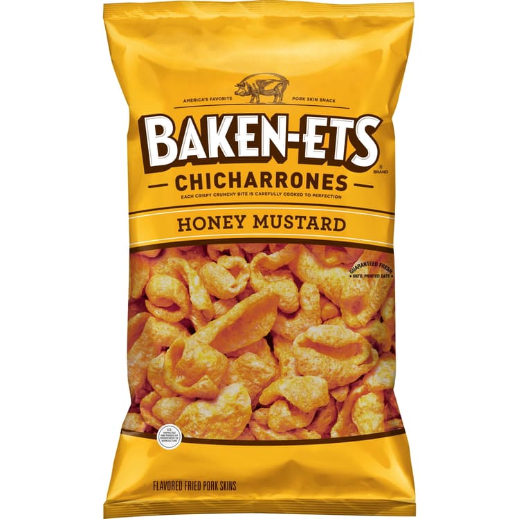Baken-Ets Chicharrones Honey Mustard Flavored Fried Pork Skins