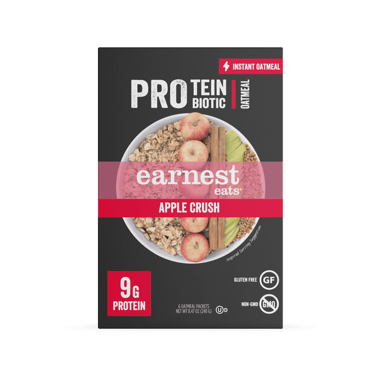 Earnest Eats Protein Instant Oatmeal, Apple Crush