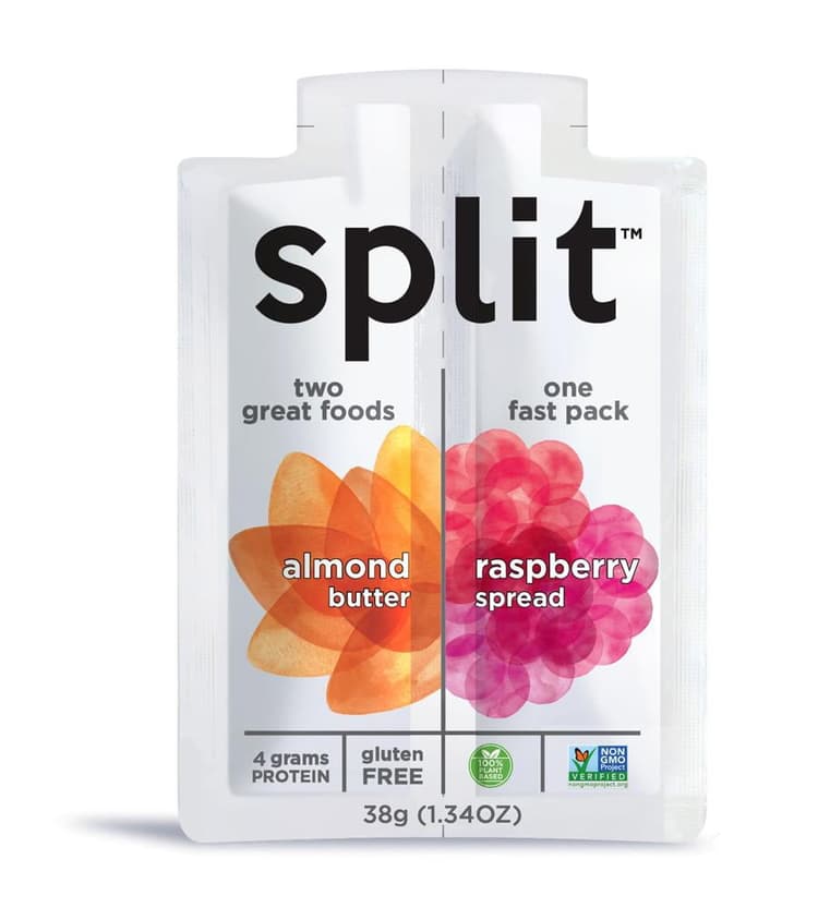 Pb&Amp;J School Snack, Split Nutrition Almond Butter And Raspberry Squeeze Pouch, Kids Snack