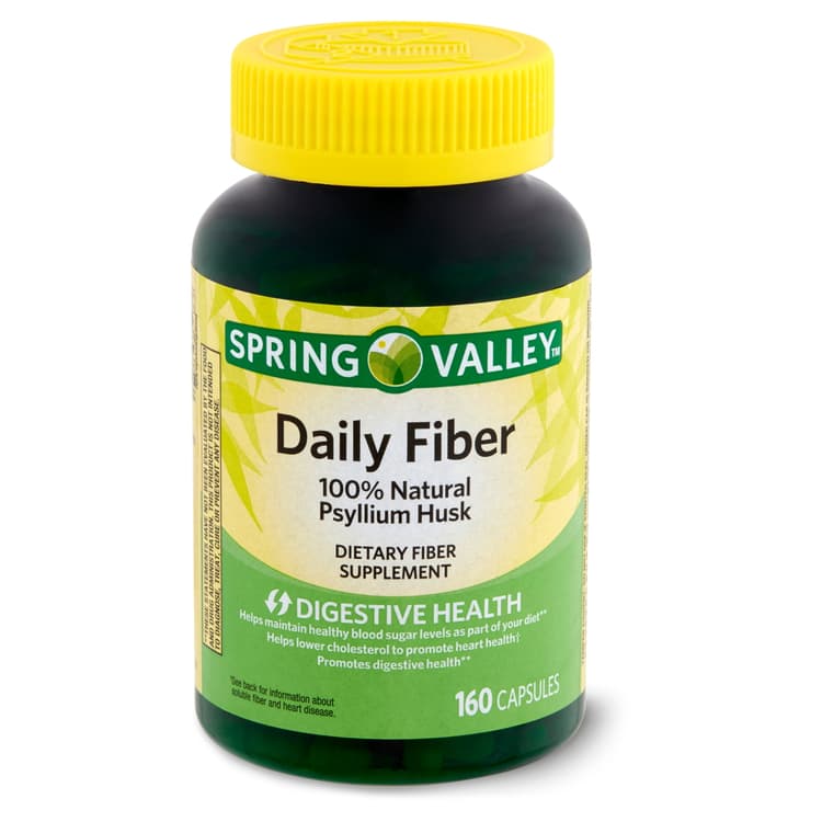Spring Valley Daily Fiber 100% Natural Psyllium Husk Dietary Supplement