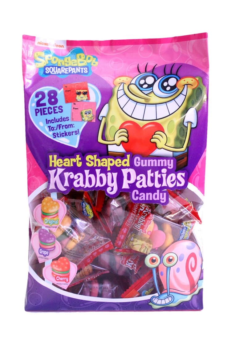 Nickelodeon Spongebob Squarepants Heart Shaped Gummy Krabby Patties