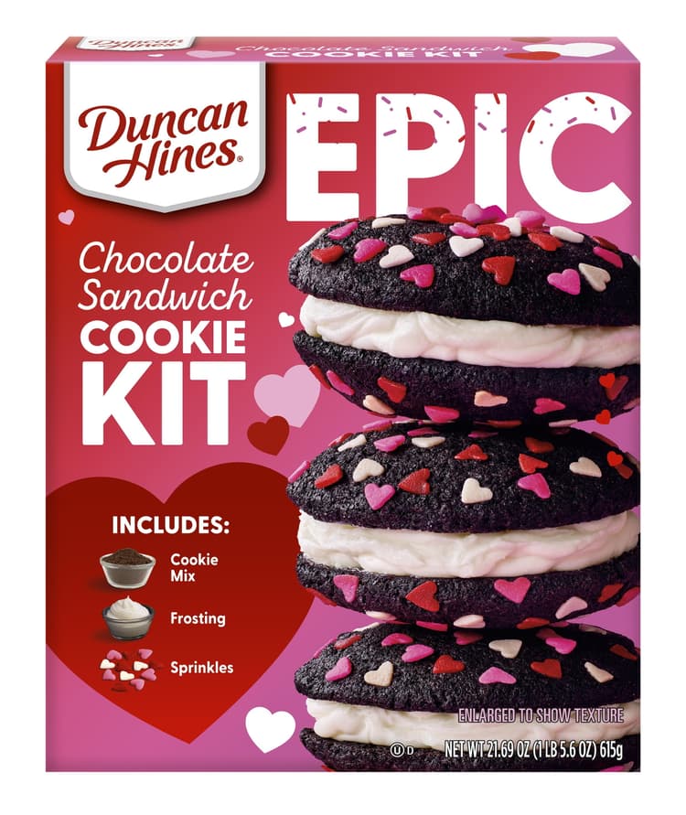Duncan Hines Epic Valentine'S Day Chocolate Chip Cookie Kit