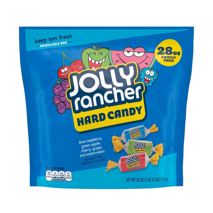 Jolly Rancher Assorted Original Fruit Flavored Hard Candy, Individually Wrapped