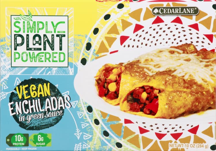 Cedarlane Simply Plant Powered Vegan Enchiladas In Green Sauce