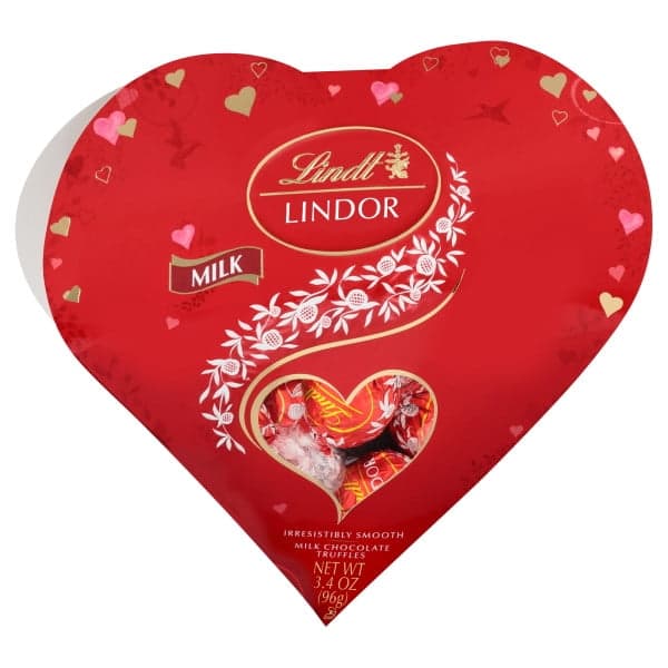Lindt Lindor Valentine'S Milk Chocolate Truffles Friend Heart