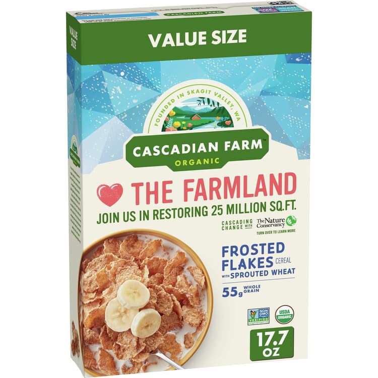 Cascadian Farm Organic Cereal, Sprouted Frosted Flakes