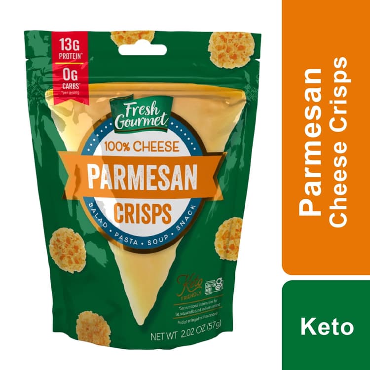 Fresh Gourmet Parmesan Cheese Crisp, Keto, Salad Topping