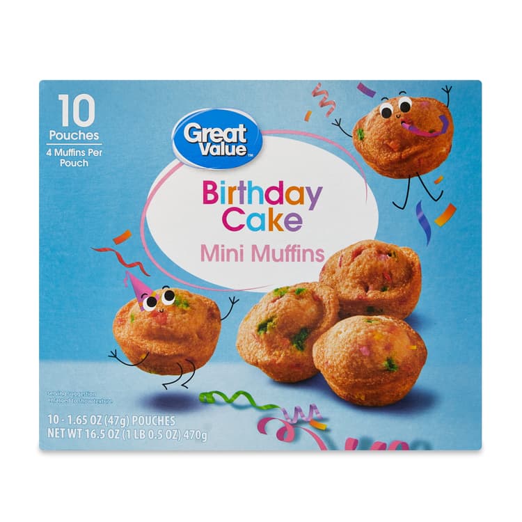 Great Value Birthday Cake Mini Muffins