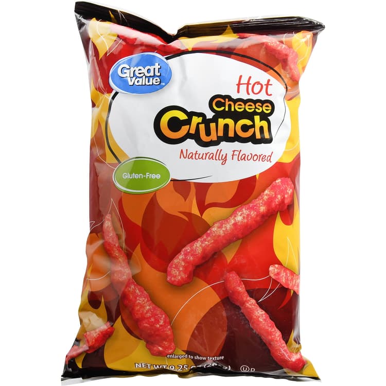 Great Value Hot Cheese Crunch Snacks