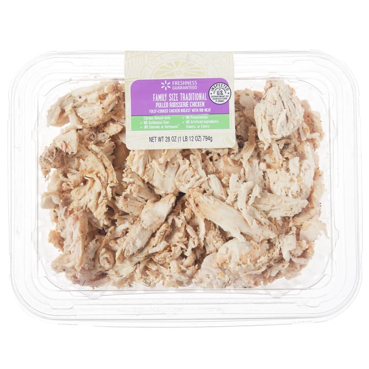 Freshness Guaranteed Pulled Rotisserie Chicken, Traditional, Family Size