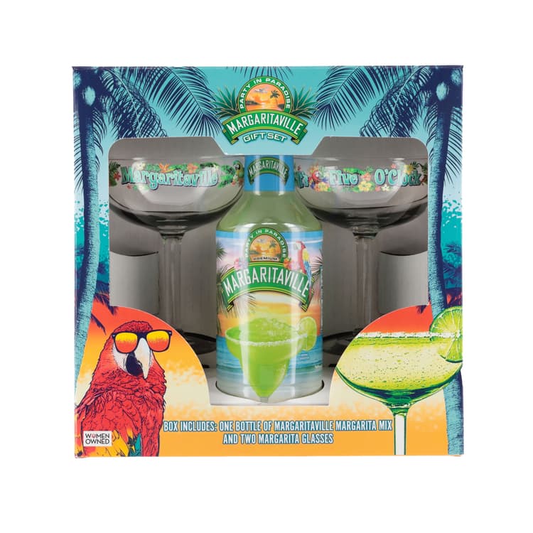 Holiday Margaritaville 2 Margarita Glass Gift Set,, Count Per Pack
