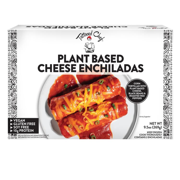 Tattooed Chef Plant Based Cheese Enchiladas