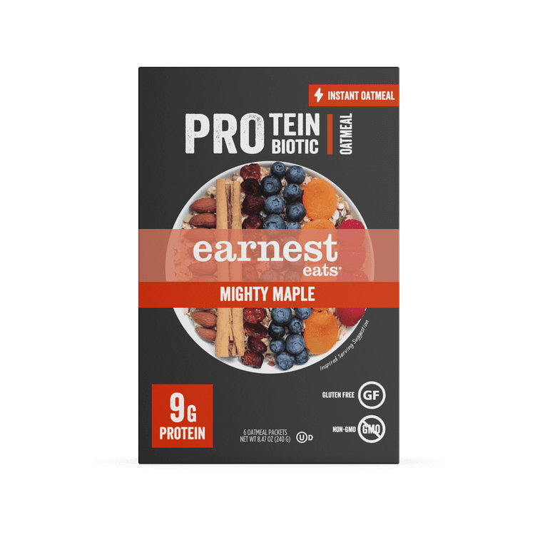 Earnest Eats Protein Instant Oatmeal, Mighty Maple