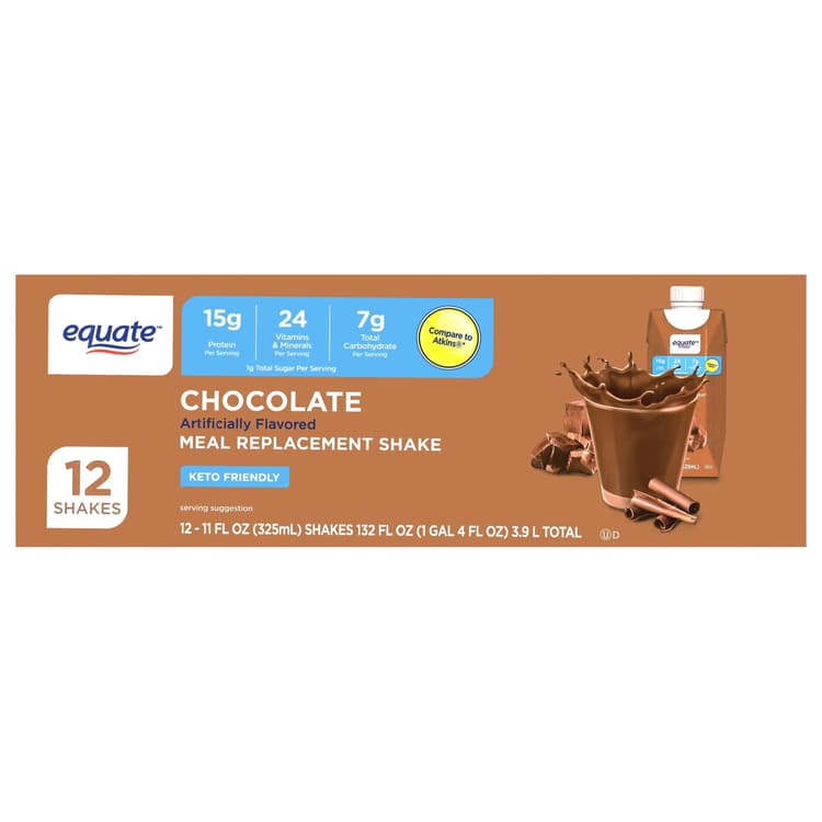 Equate Meal Replacement Shake, Milk Chocolate