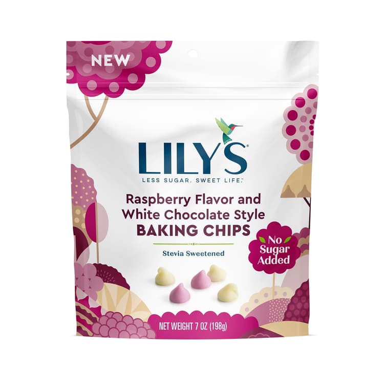 Lily’S Raspberry Flavor And White Chocolate Style Baking Chips