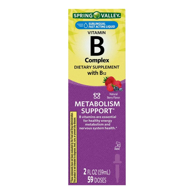 Spring Valley Vitamin B Complex With B12 Metabolism Support