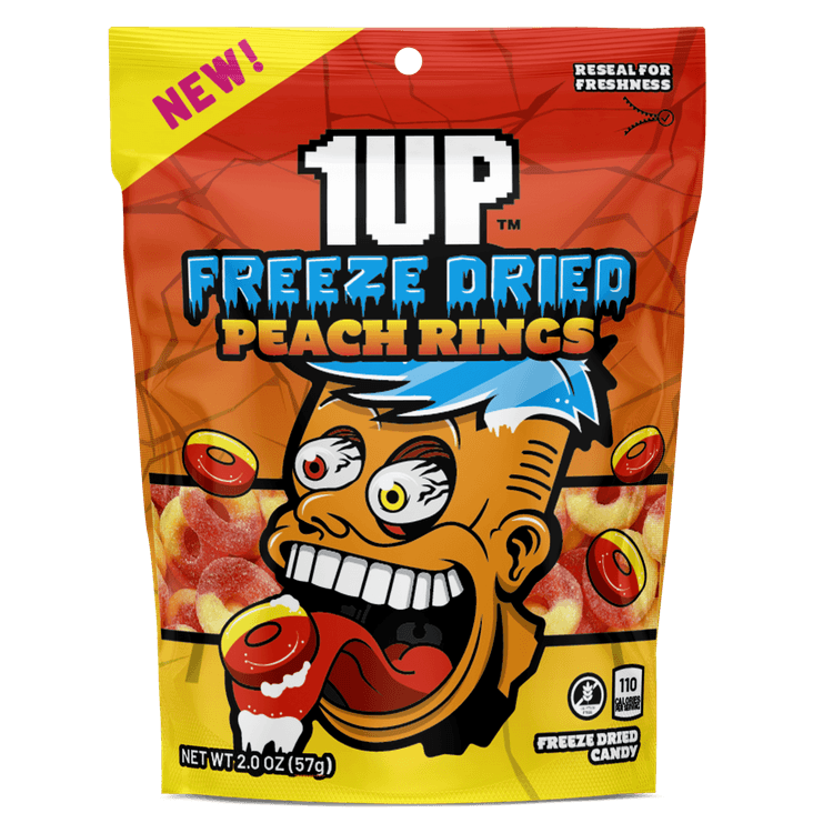 1Up Freeze Dried Peach Rings