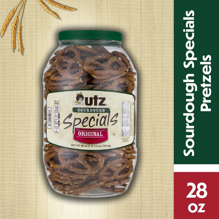 Utz Original Sourdough Specials Pretzels Barrel