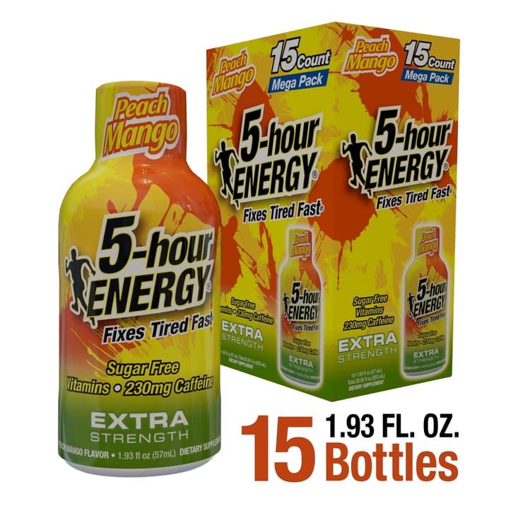 5-Hour Energy Shot, Extra Strength, Peach Mango