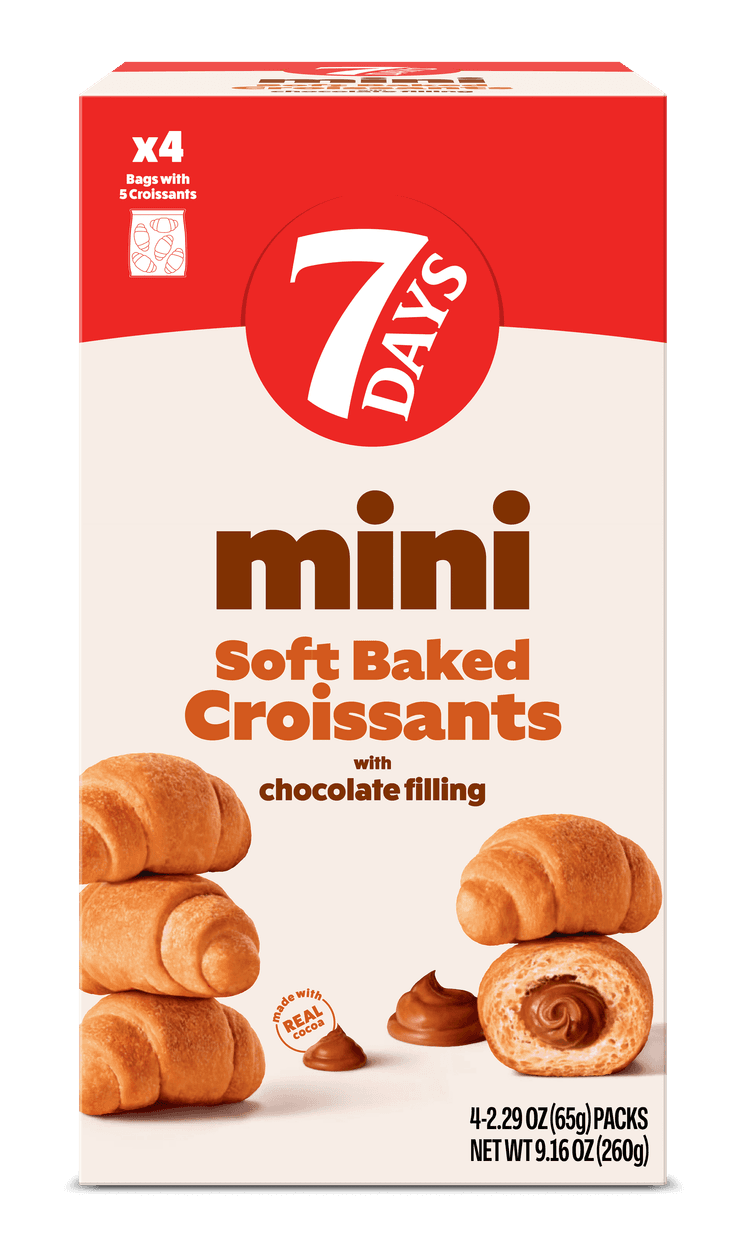 7Days Mini Croissants With Chocolate Cream Filling
