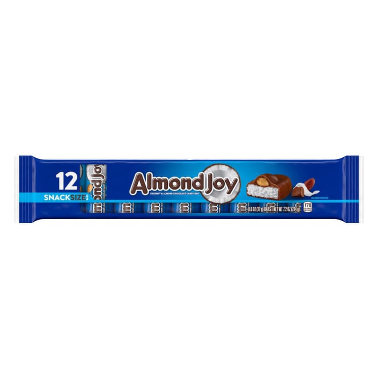 Almond Joy Coconut And Almond Chocolate Snack Size Candy