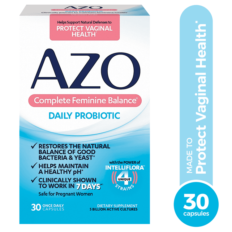 Azo Complete Feminine Balance, Female Probiotic Supplement