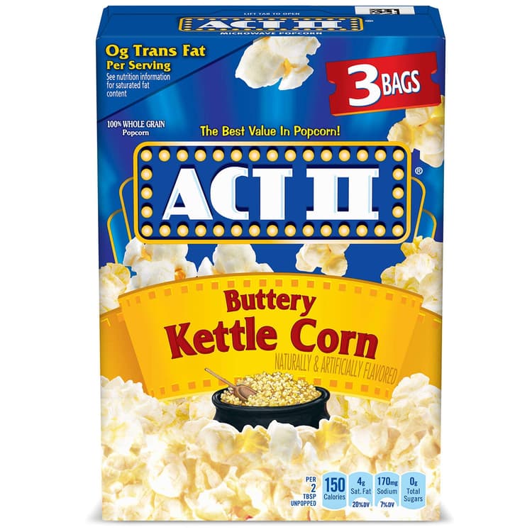 Act Ii Buttery Kettle Corn Microwave Popcorn