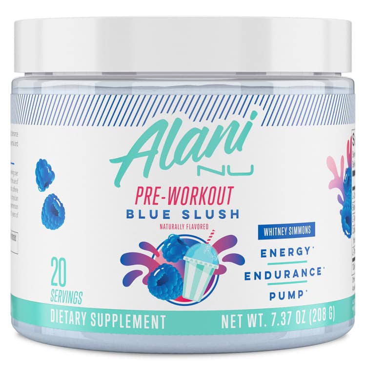 Alani Nu Pre-Workout Blue Slush Dietary Supplement