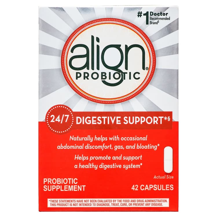 Align Probiotic Daily Digestive Health Supplement Capsules