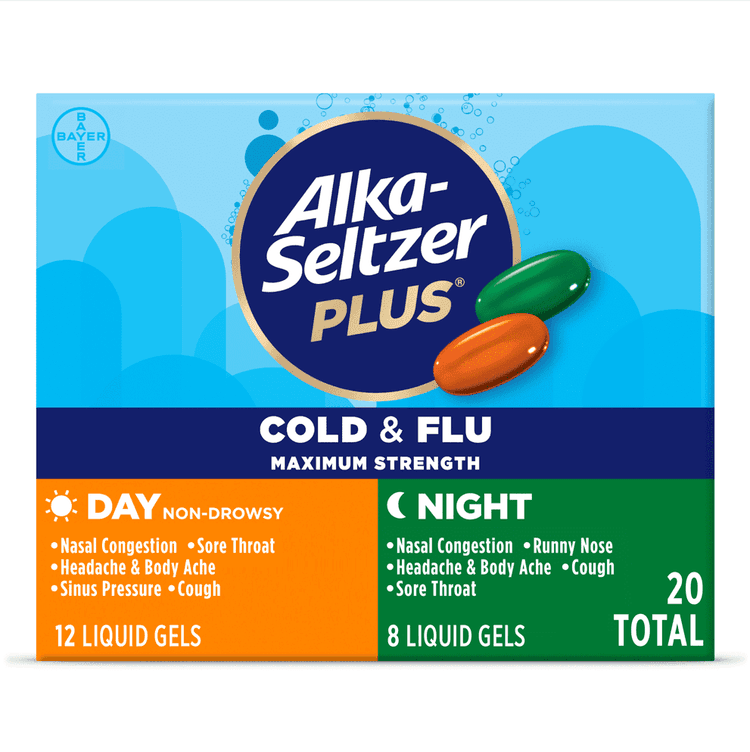 Alka-Seltzer Plus Maximum Strength Day & Night Liquid Gels Cold & Flu