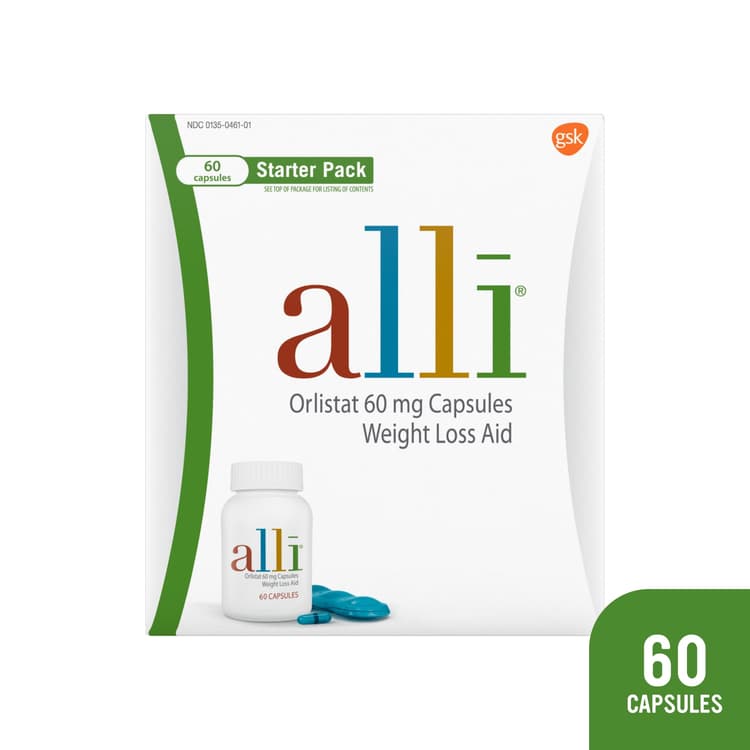 Alli Orlistat Weight Loss Supplement Capsules Starter Pack