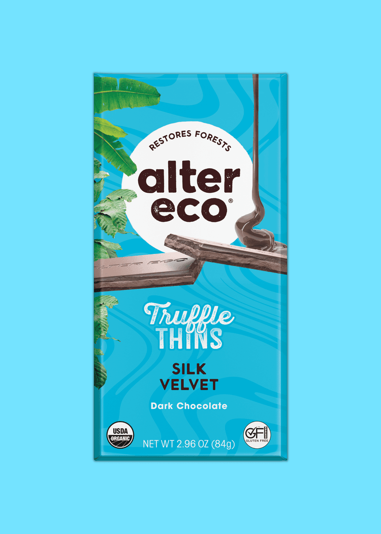 Alter Eco Truffle Thins Silk Velvet Organic Dark Chocolate