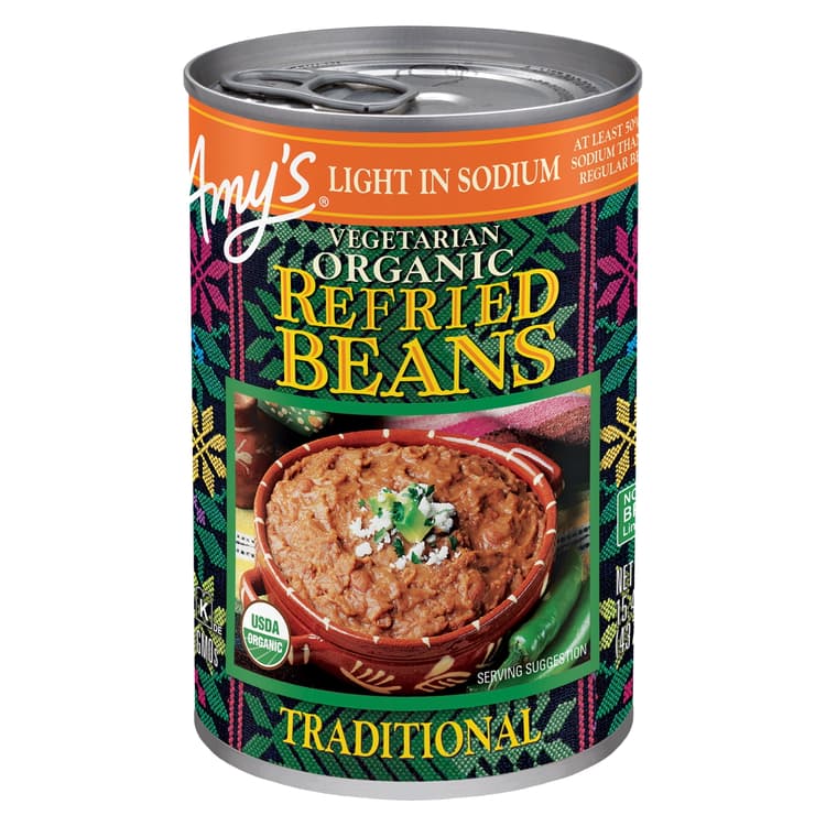 Amy'S Light In Sodium Vegetarian Organic Traditional Refried Beans