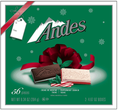 Andes, Candy, Creme De Menthe Thins, Peppermint Crunch Thins