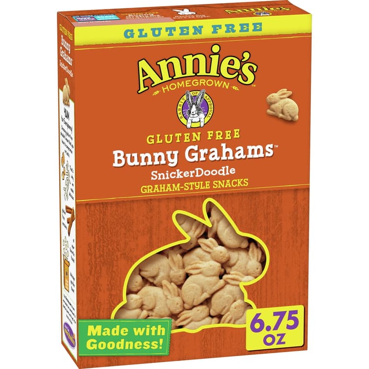 Annie's Bunny Grahams Gluten Free Snickerdoodle Graham Style Snacks